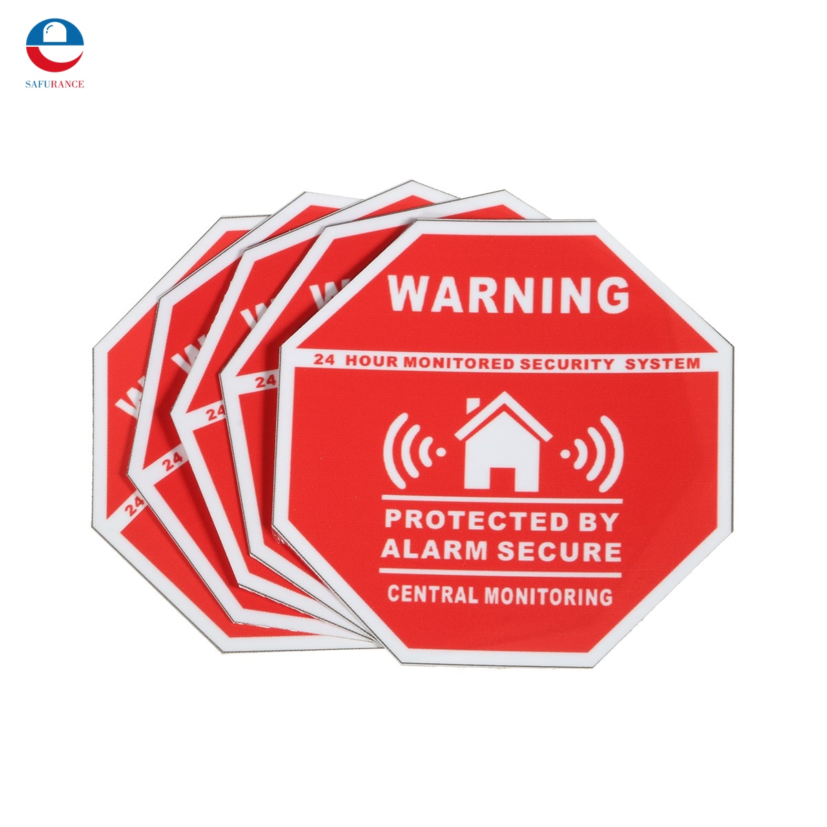 5Pcs Thuis Huis Alarm Security Stickers / Decals Borden Voor Ramen &amp; Deuren