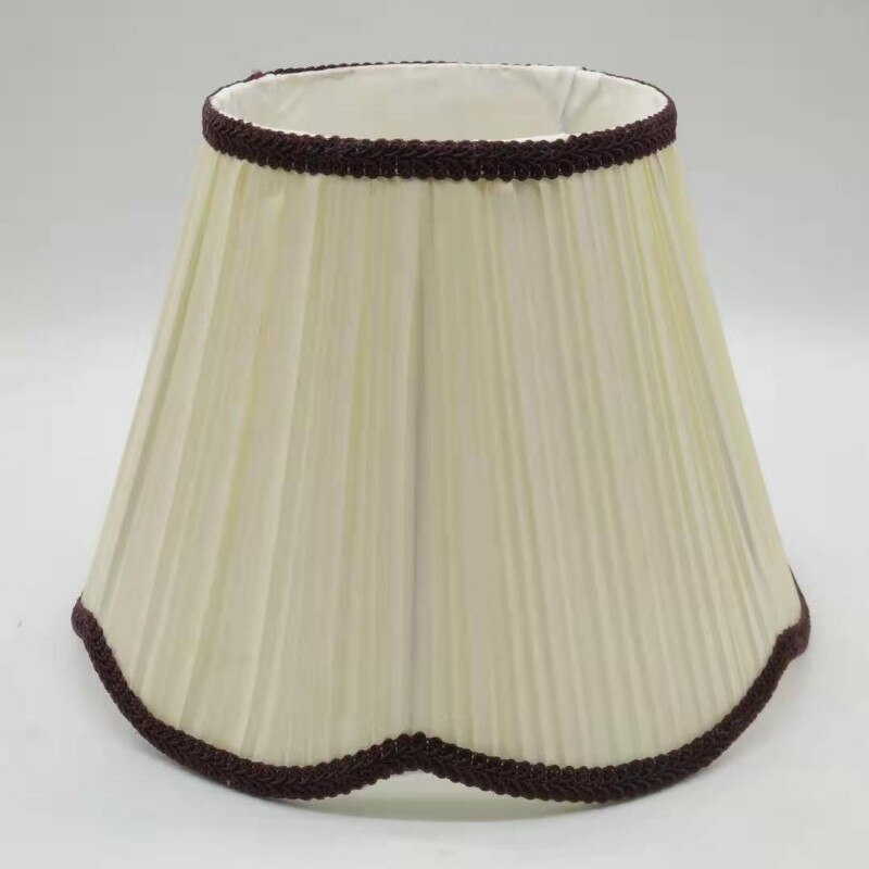 Lampeskjerm  e27 , lampeskjerm til bordlampe rund og pvc stoff lampedeksel til bordlampe, lampeskjermramme: Lys gul