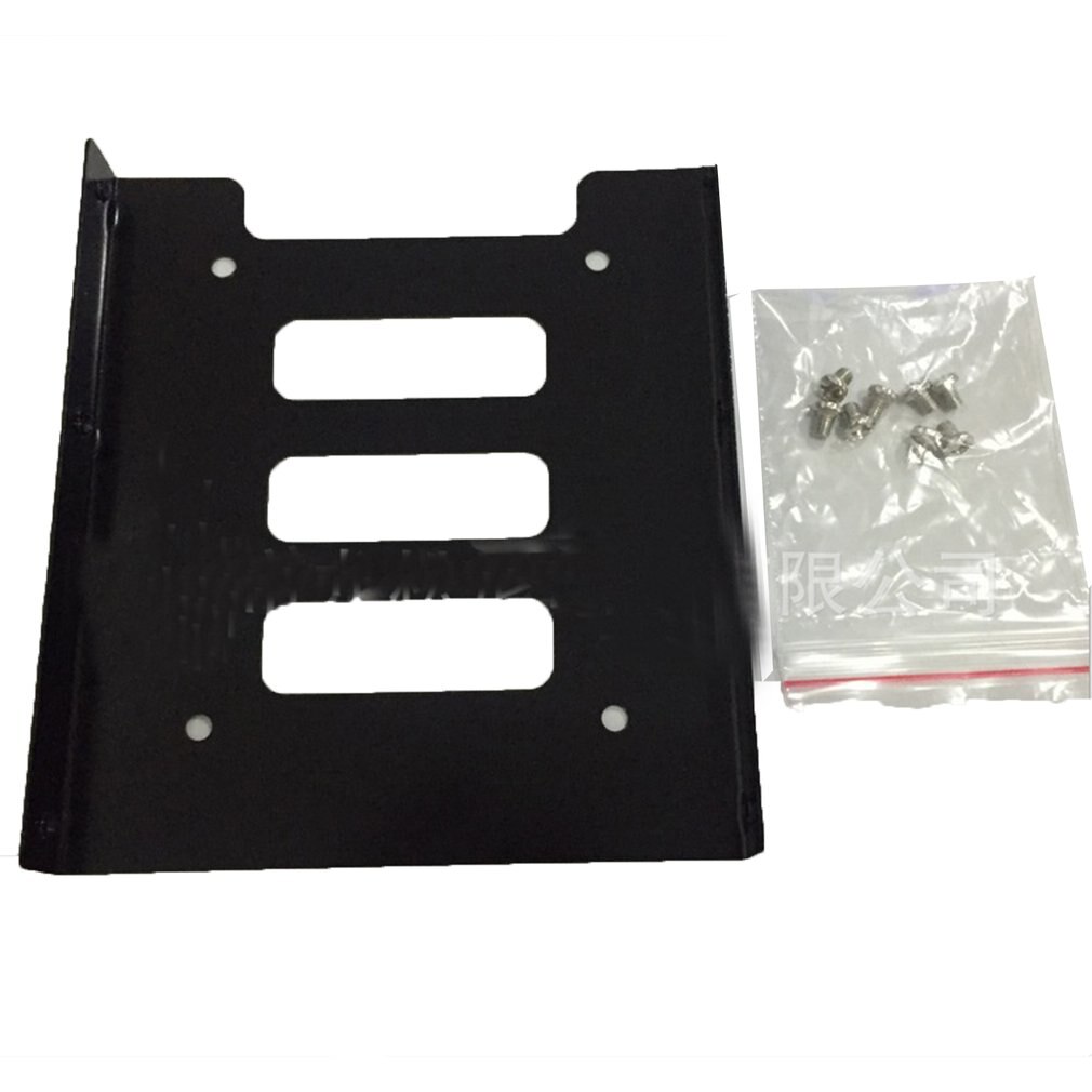 2,5 pulgadas a 3,5 pulgadas SSD HDD Metal estante adaptador Disco Duro SSD soporte de montaje para PC negro