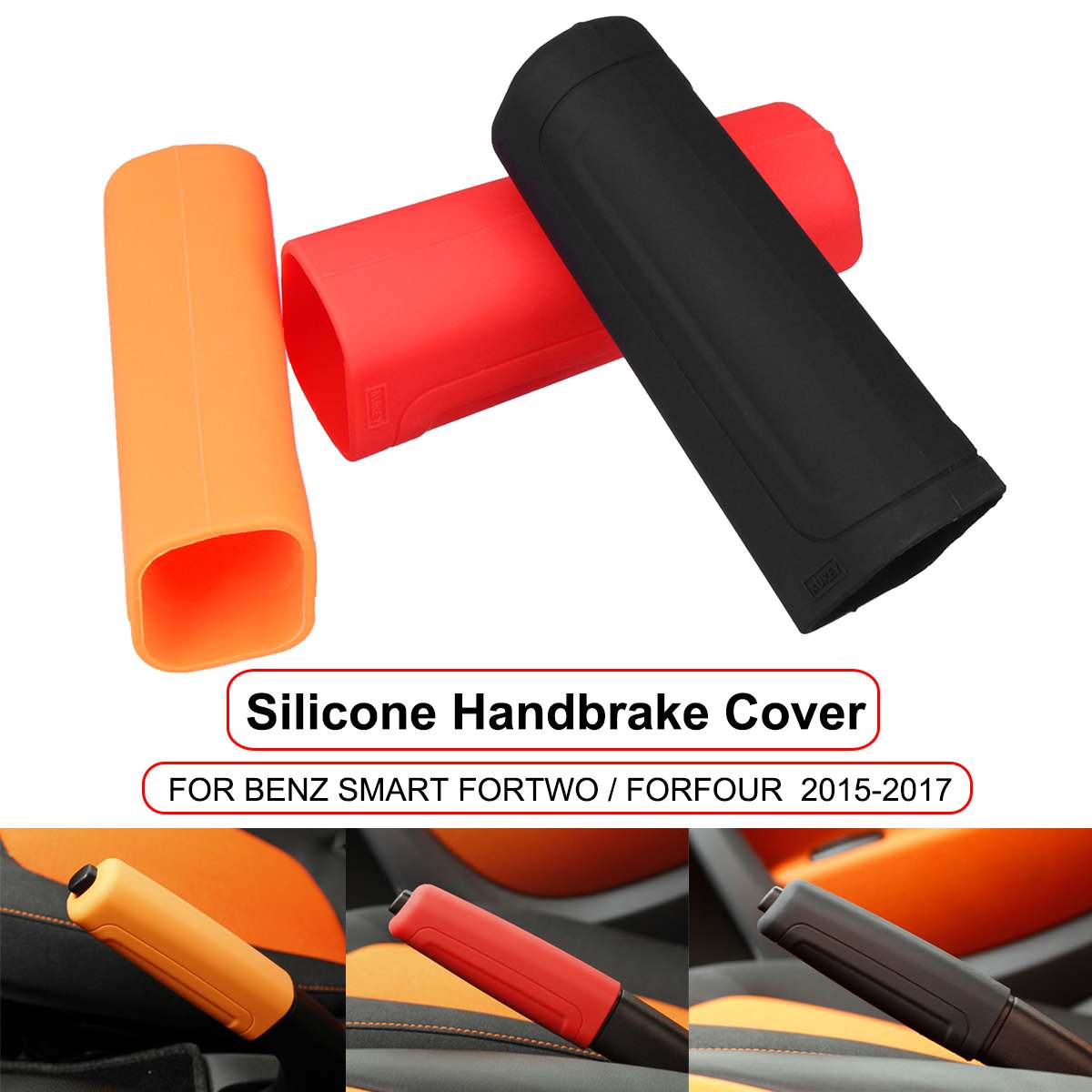 Siliconen Handrem Cover Auto-Styling Handrem Covers Case Voor Benz Smart Fortwo Forfour W451 W453