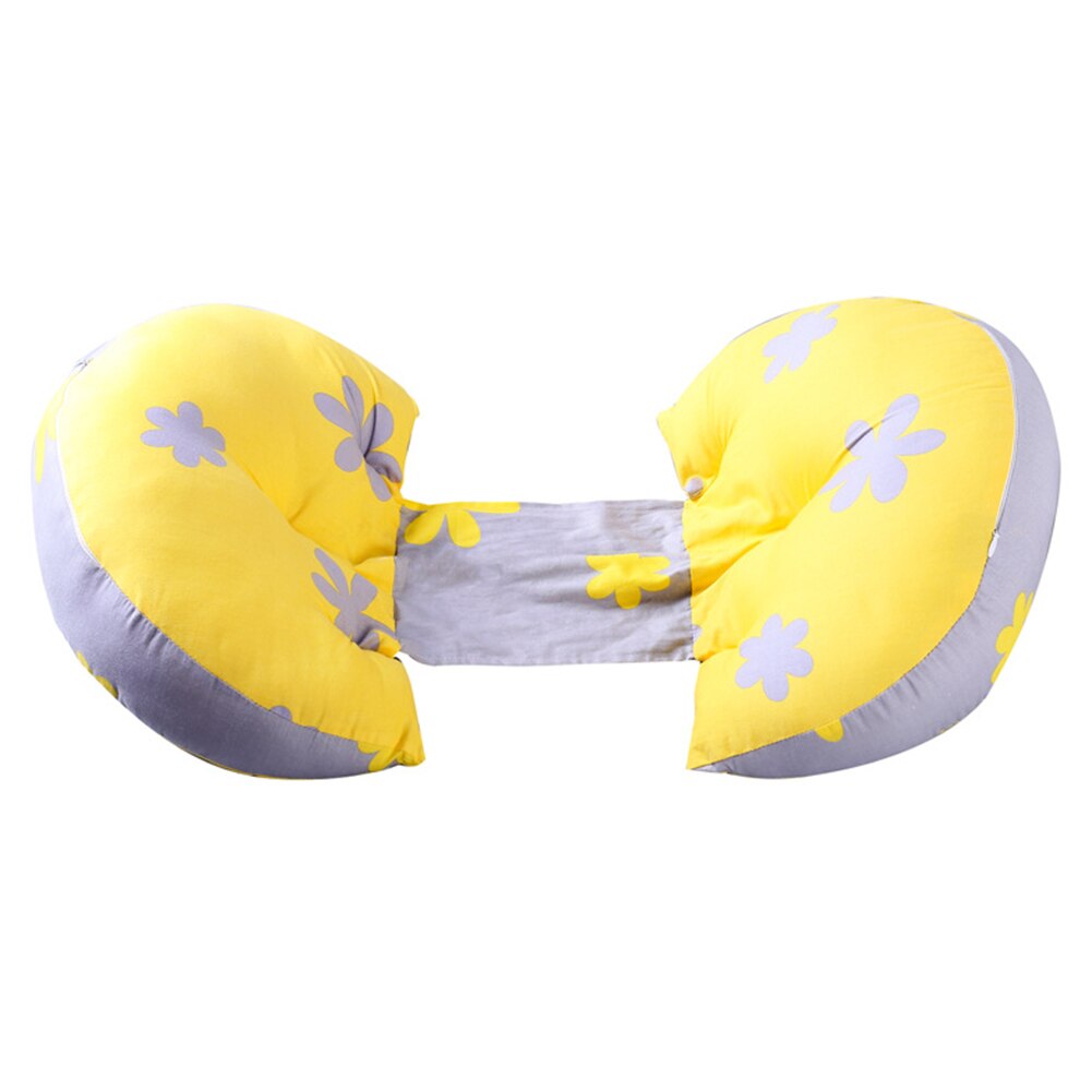 Mulher grávida travesseiro cintura proteção lado sleeper casa mistura de algodão almofada u forma macio confortável lavável multifuncional