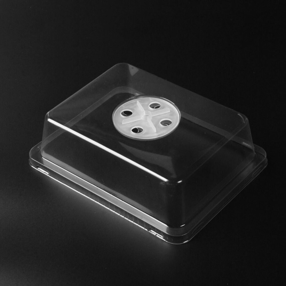 12 Holes Plastic Nursery Box Plant Germination Tray Planter With Lids Hydroponic Seeds Grow Box Seedling Tray Garden Supplies