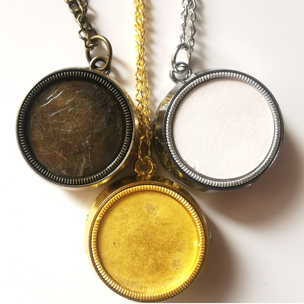 (2219) 12 Stks/partij Vintage Roterende Tol Diy Sticker Foto Epoxy Zakhorloge Ketting Hanger Xmas Vriend Party