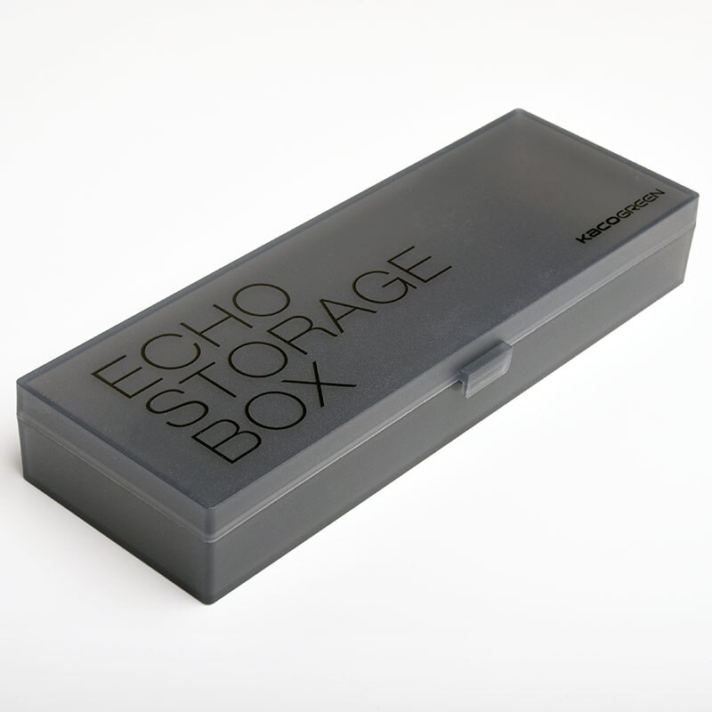 KACO ECHO-estuche de almacenamiento multifunción para lápices, caja organizadora de gran capacidad, de plástico, colorida, para escritorio: black 1pcs