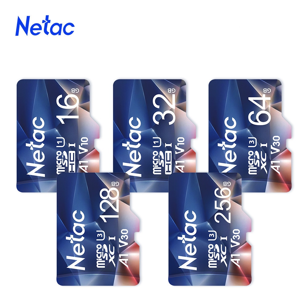 Netac Micro Sd-kaart Geheugenkaart Class10 Tf Card 64Gb 256Gb 512Gb 128Gb 32Gb 16gb Max 100 Mb/s Sd/Tf Flash Microsd-kaart Voor Telefoon