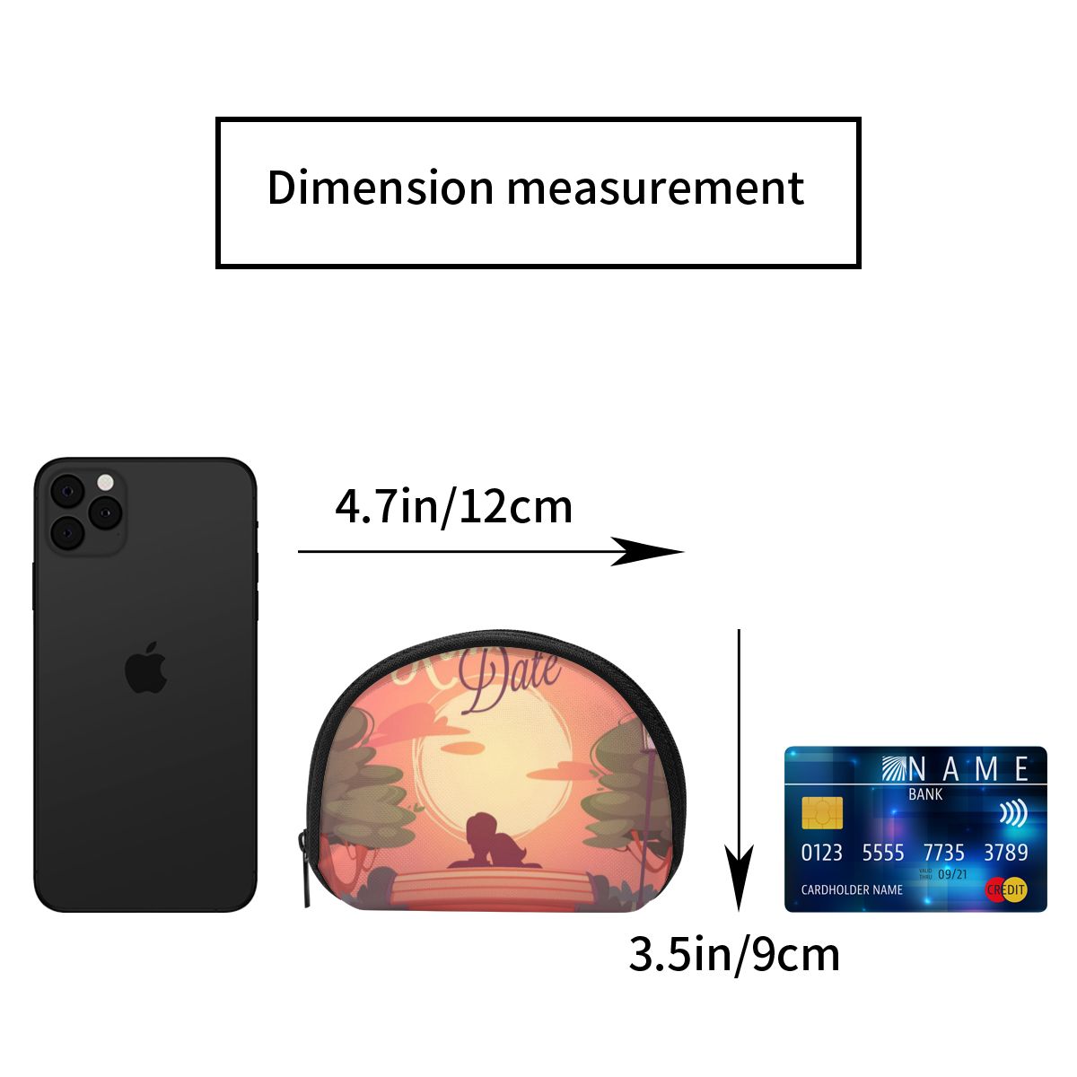 Damesportemonnee kort dames portemonnee portemonnee voor dames kaarthouder kleine dames portemonnee vrouwelijk romantische date print