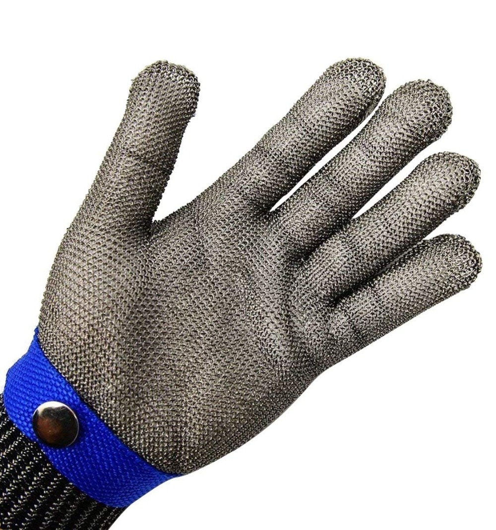 Veiligheid Cut Proof Steekwerende Stainless Steel Metal Mesh Slager Handschoen Maat XL Hoge Prestaties Niveau 5 Bescherming