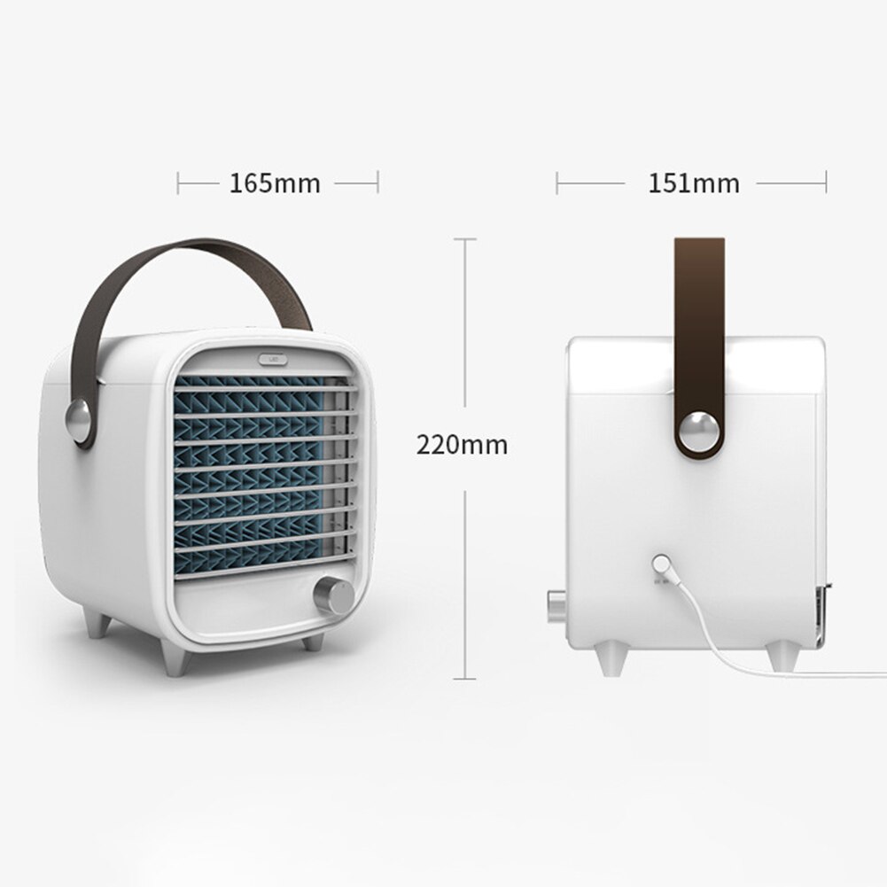 Mini Draagbare Airconditioner Usb Home Office Purifier Nachtlampje Koelventilator