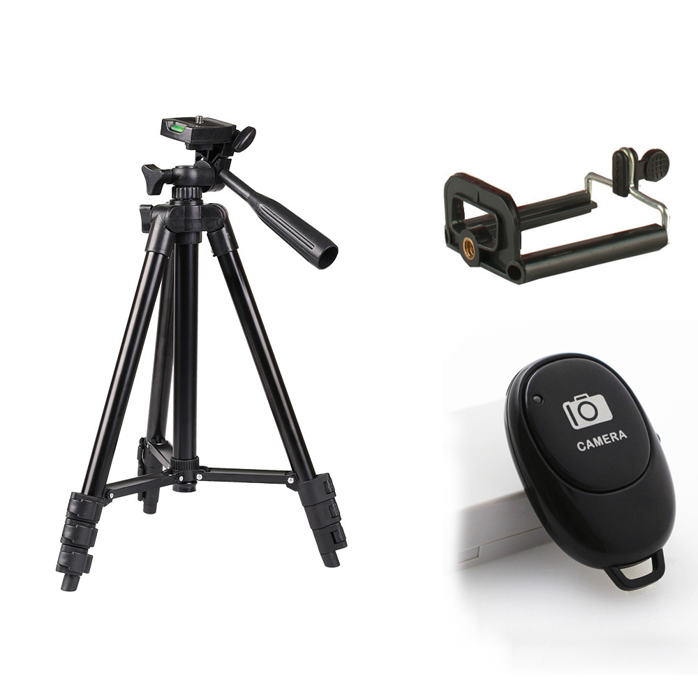 Stativ smartphone mount telefonholder til  p10 p20 p30 pro lite p smart z  y5 y6 y7 y9 honor 8c 8x 7x 6x 7a 6c sort: 02 stativsæt