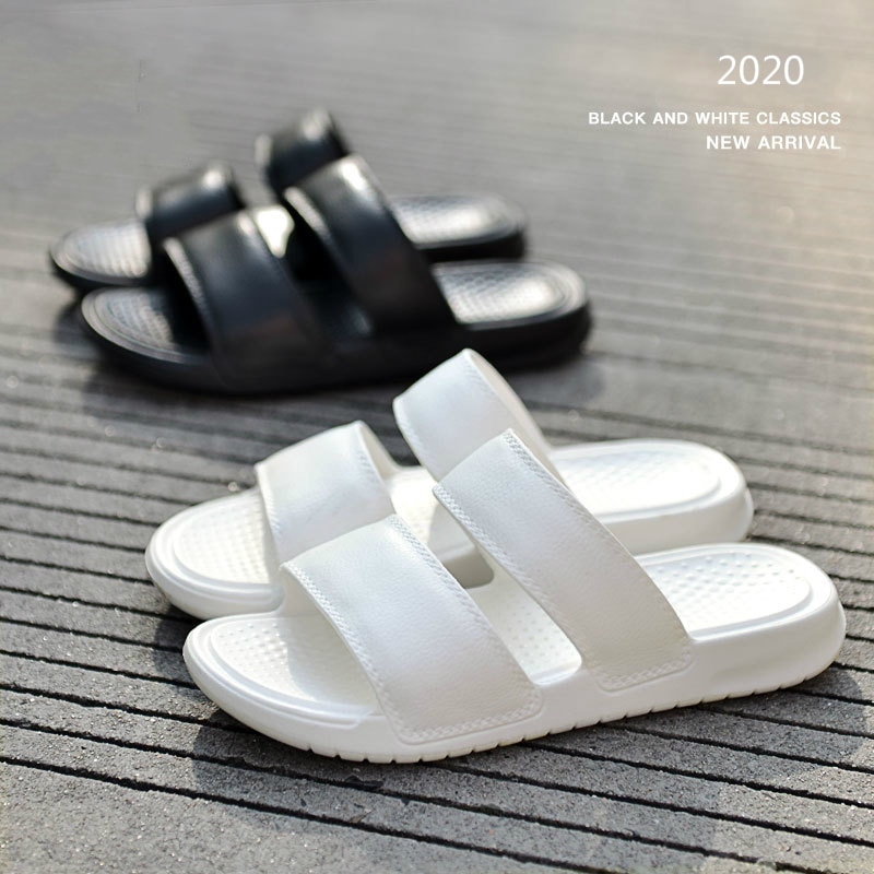 Kvinder sommer hjemmesko blød sål luksus designere dame slides platform strand sandaler sorte mænd sko klipklapper