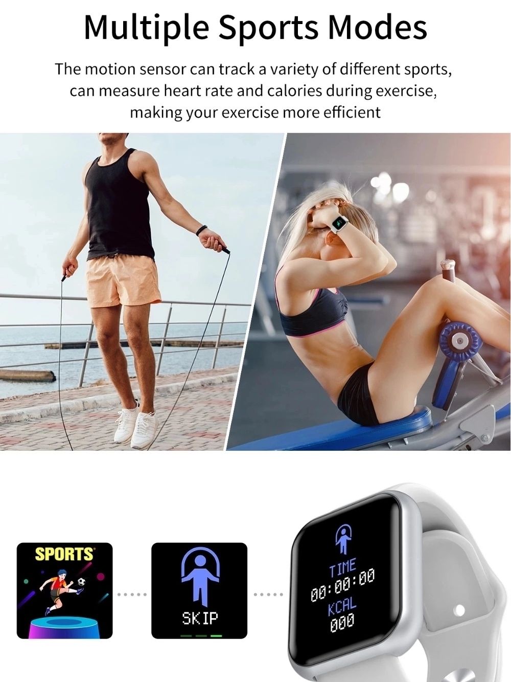 Bluetooth Smart Horloge Stappenteller Polsband Hartslag Bloeddruk Slaap Monitor Fitness Tracker Outdoor Sport Stappenteller