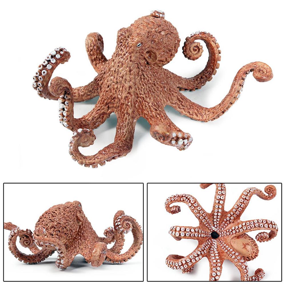 Simulation Octopus Marine Animals PVC Model Table Ornament Kids Learning Toy