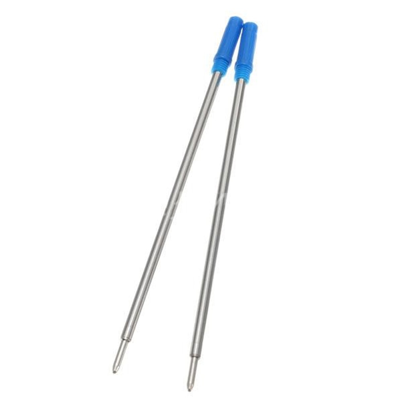 10 Stks/partij Cross Type Balpen Vullingen Inkt Medium Blauw Bal Refill Voor Element Pen Rvs Tip Kantoor School supply