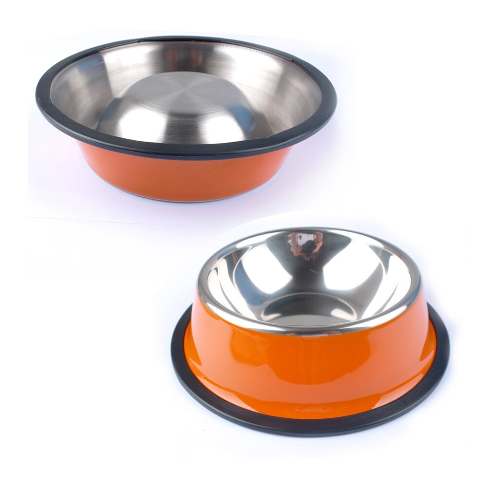 ¡Novedad! Cuencos de acero inoxidable para perros y mascotas, comida para gatos y cachorros, plato de agua para beber, alimentador, alimentación de viaje, platos antideslizantes, suministros para mascotas