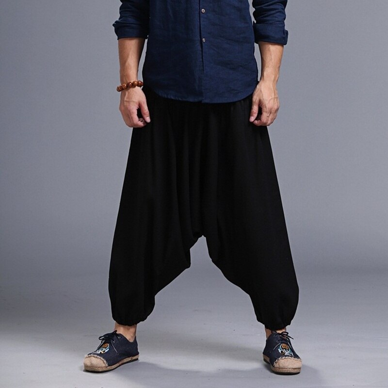 Pantalones cruzados de estilo chino para hombre, pantalón holgado de Hip Hop, Joggers, pantalones Harem, TA311, primavera, 2022