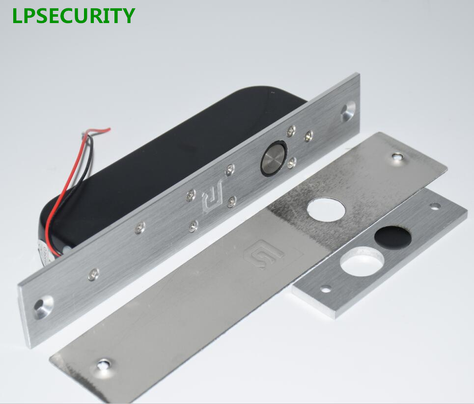 LPSECURITY Low Temperature timer Electric Bolt Door Lock 2 line DC 12V Induction electronic door lock access control system