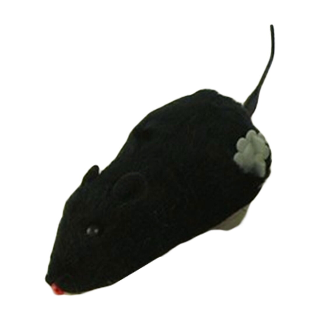 horloge puissance en peluche souris jouet chat chien jouant jouet mécanique mouvement Rat souris artificielle accessoires pour animaux de compagnie: Black