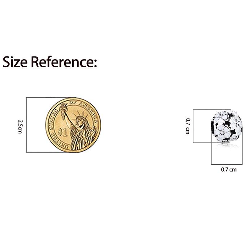 BELAWANG 925 srebro kryształ kwiatowy koralik moda emalia prezent na boże narodzenie uroki dopasowanie oryginalna bransoletka koraliki robić biżuterii DIY M