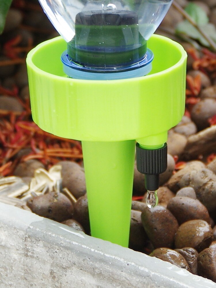12pcs Garden Self-contained Auto Drip Irrigation Drippers Watering System For Plants Flower Household Adjustable Timing Ripper