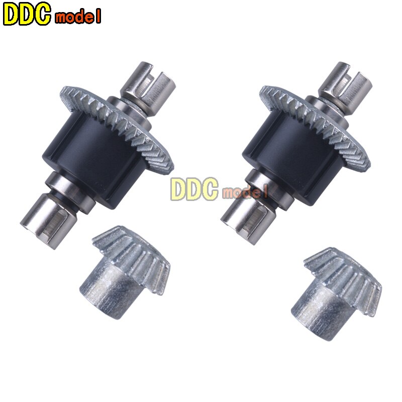 WLtoys A959 części zamienne aluminium Metal do 1/18 elektryczny pilot RC Car Fit A969 A979 K929 mechanizm różnicowy shock: 2PC differential