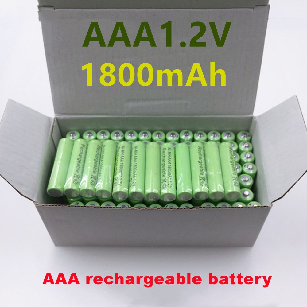 1~20PCS 100% Original AAA 1800 mAh 1.2 V rechargeable battery AAA 1800 mAh Ni-MH rechargeable 1.2 V 3A battery