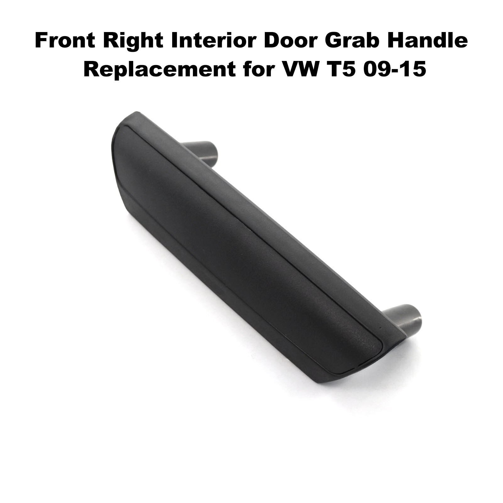 Pair! Front Door Interior Grab Handles – Black Rubber, VW T2 Bus 1968-1979, Brazil Made