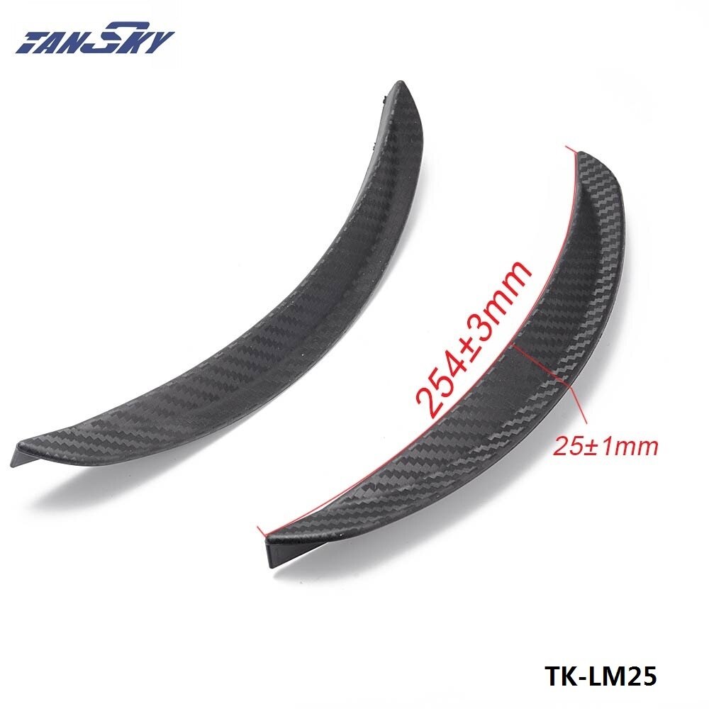 1 Pair 10" Carbon Texture Diffuser Fender Flares Lip For Toyota Wheel Wall TK-LM25