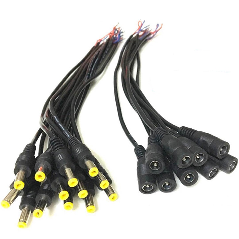 48v Electric Car eBike Lithium Battery Charger Charging Plug DC5.5*2.1 Monitoring 12v Power Supply Cord Cable Wire Female Male