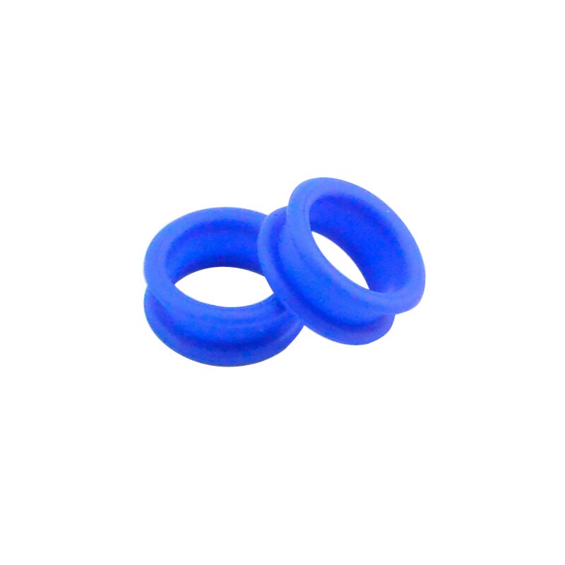 Salon Soft Silica Gel Hair Scissors Silicone Finger Rings Scissors Inserts Groomer Accessories Handle Rings for Barber Shears: Blue