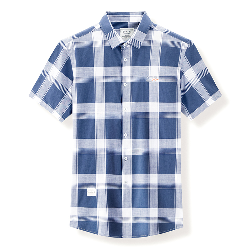 Cotton Men's Thin Short Sleeve Shirts 2022 Summer Arrivals Men's Smart Casual Classic Plaid Button Up Shirt