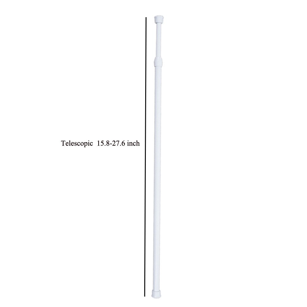 Frühling Geladen Erweiterbar Teleskop Netto Schleier Spannung Vorhang Schienen Pol Stange Stangen Aluminium legierung Größe Optional 55 cm-90 cm: Größe B 15.8-27.6Zoll