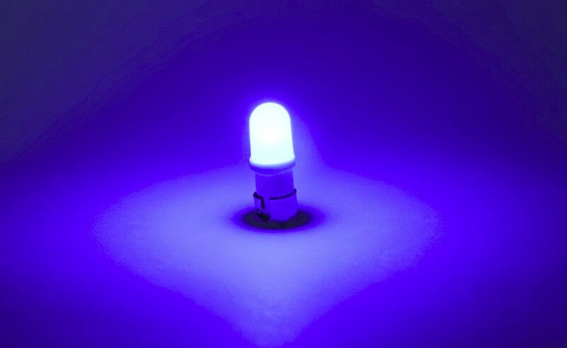 Ac6.3v bajonet led flipperspil lyspærer erstatning for glødepærer  #1893 #44 #47 #1847 brugt i receivere  sa500 600: Dyb blå