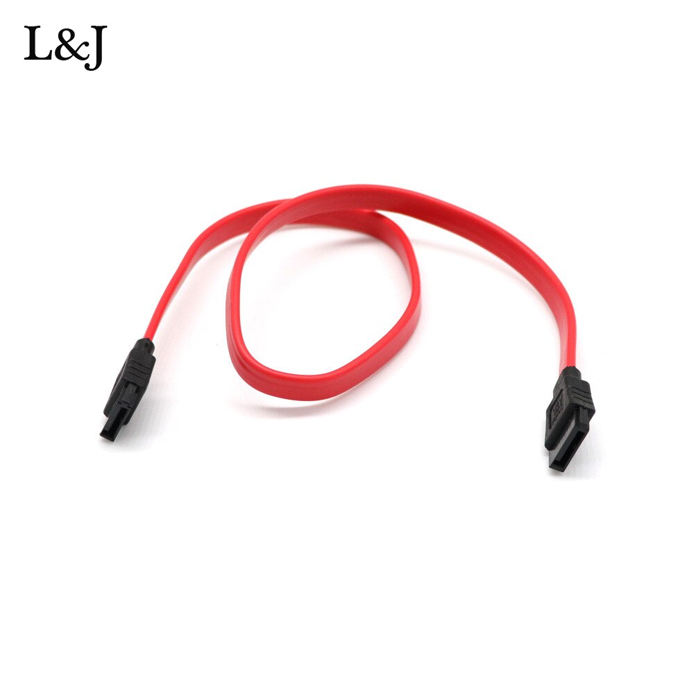 Computer Accessories SATA Cable 45cm Serial ATA SATA 2 Cable Lead Hard Drive Data Red SATA Cable For PC