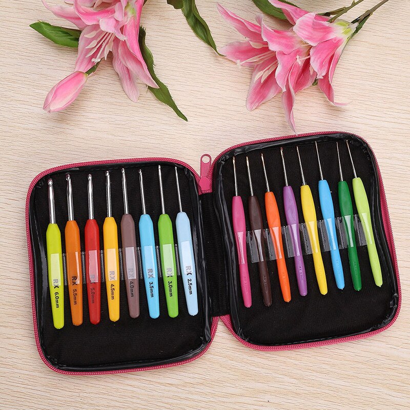Brei Organizer FINGERINSPIRE Boîte à Fil En Bois 14x10.4x13.7cm Couleur Café MDF Garen Kom Met Haaknaald Meetgat