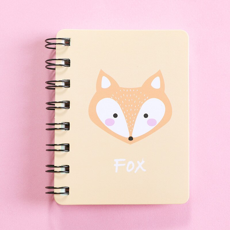 Kawaii Cat Binder Spiral Notebook A7 Cute Dinosaur Writing Pads Pocket Books For Kids Korean Stationery School Supplies: 9