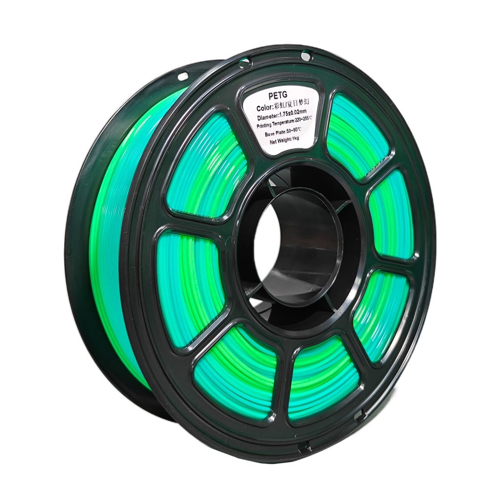 Tideboom PETG Filament 3D Printing Materials 1KG Eco-Friendly 3D Printer Petg Filament Good Toughness Colorful Petg 필라멘트: green