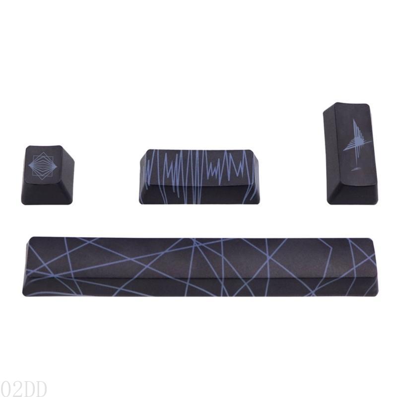 02DD Keyboard KeyCaps 4 KeyCap Space 6.25U ESC Enter Right Enter PBT Beauty Enter Voer PBT Beauty in: AMBER
