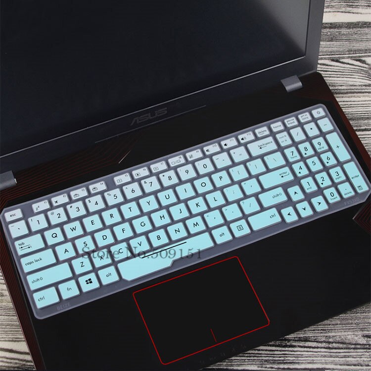 For Asus ROG Strix GL553VD GL553 FZ53VD FX553VE FX553VD FX53VW GL753VE ZX53VW 15 17 inch Notebook keyboard cover protector Skin: Gradual skyblue