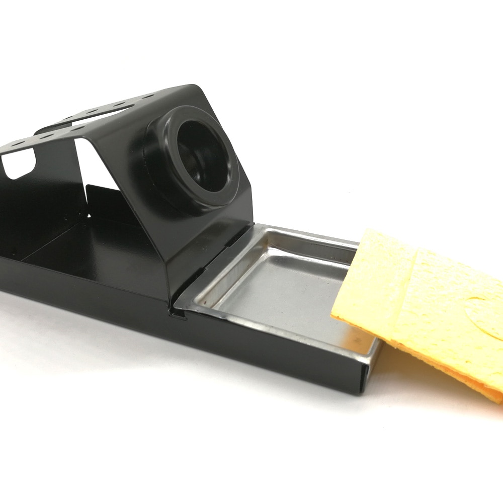 QUICKO C215-Soporte de hierro para soldar de Material metálico con esponja para Estación de soldadura 936, mango de soldadura serie 907 M, 900