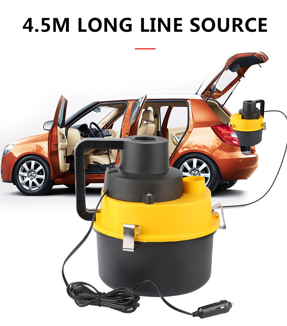 Car Vacuum Cleaner Wet And Dry 12V 5000mbar Strong Suction Accessories Auto Wired 120W Powerful