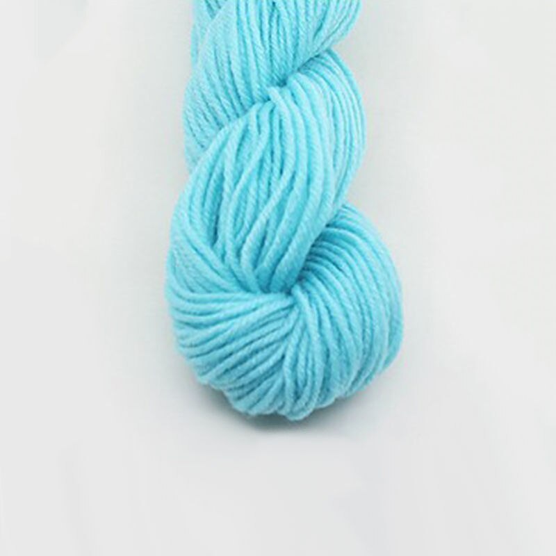 25G/Roll Small Thick Dyed Yarn Cotton Blended Wool Anti-Pilling Crochet Yarn For Baby Hat Scarf Sweater Knitting