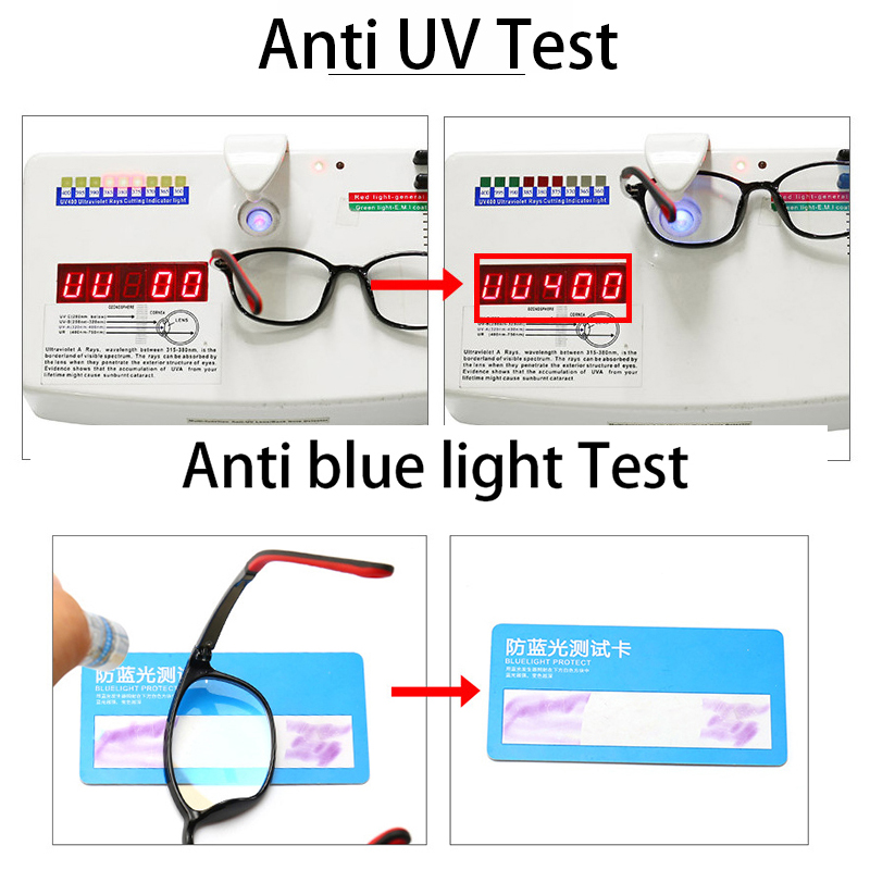 Anti blåt lys blokerende børn briller børn optisk ramme dreng piger computer gennemsigtig reflekterende briller  uv400