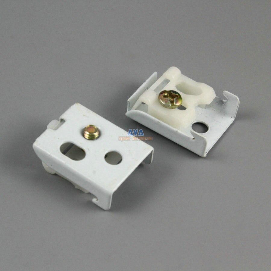 40 Pieces Curtain Track Bracket Curtain Track Brace 25x19mm