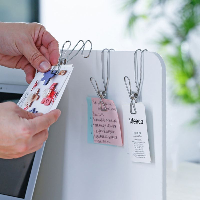 Gancho colgante para la ropa de acero inoxidable, gancho para colgar la ropa, colgador para botas, soporte para toallas, archivador de papel, Clip, sello para aperitivos, almacenamiento 10 Uds.