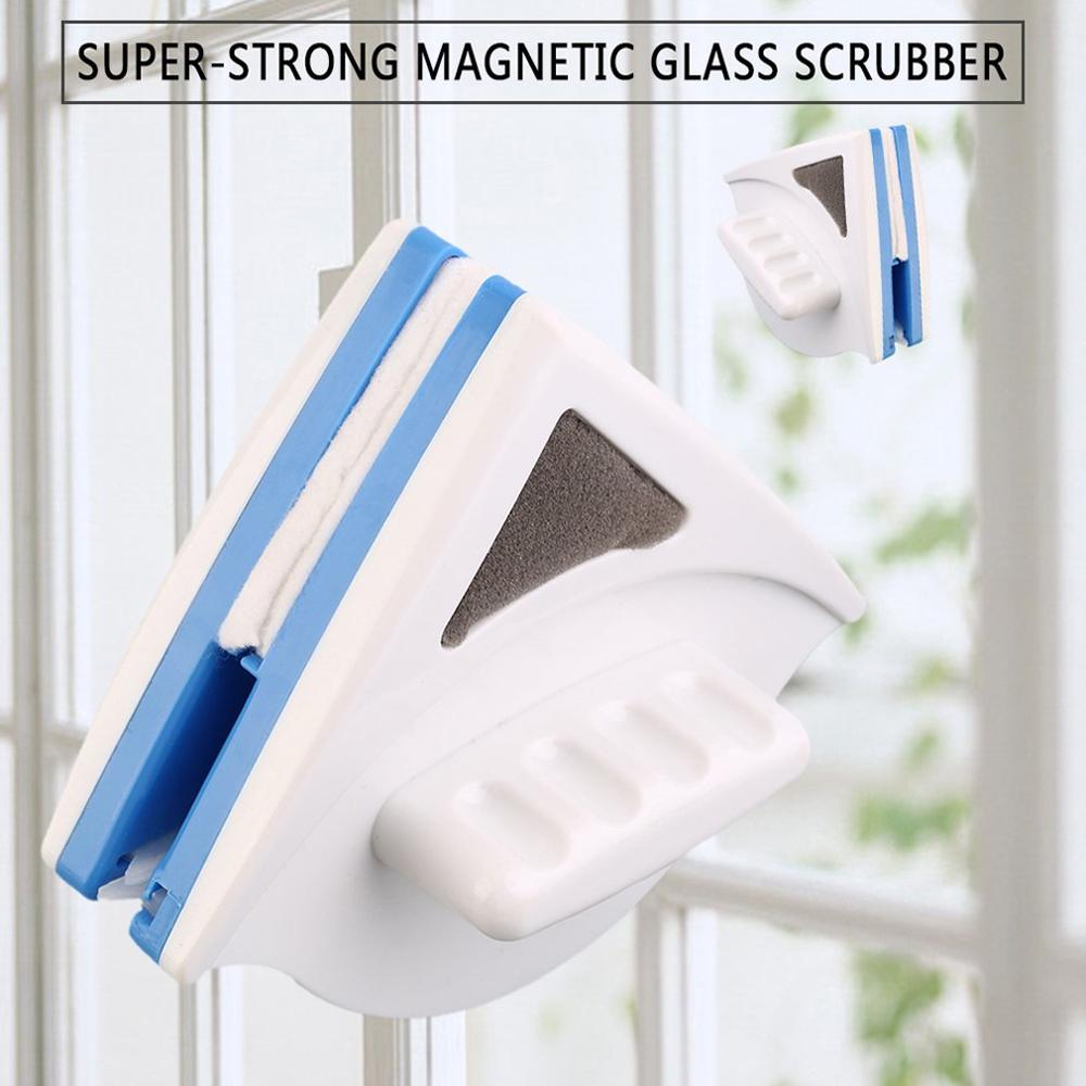 Dobbeltsidet magnetisk vinduesglasrengøringsmagnet børste hjem wizard wiper overflade rengøring pinceis værktøjer 3-8mm/15-24mm