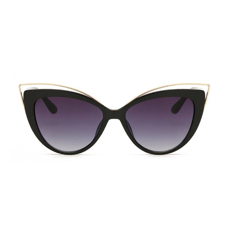 Cat eye solbriller kvinder vintage sommerfugl spejl solbriller kvinde retro sommer stil metal briller luksus