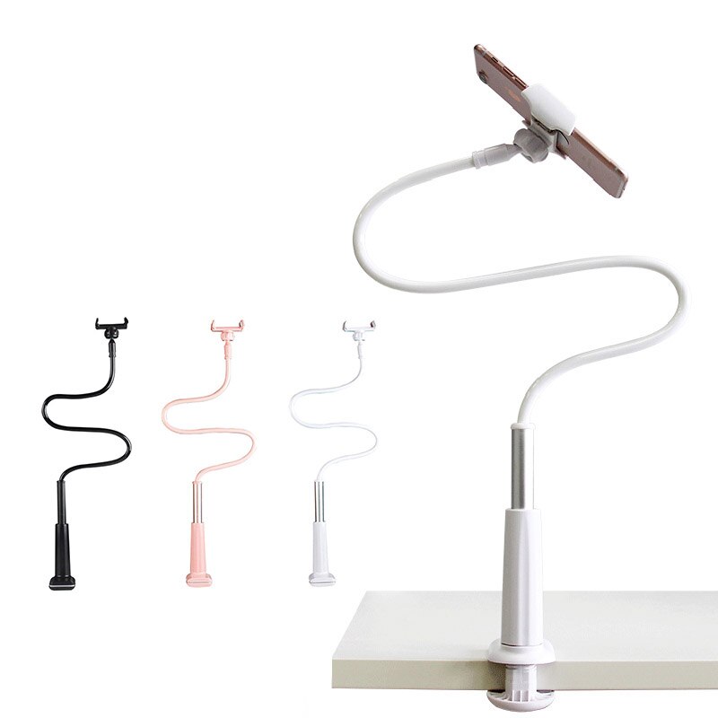 Phone Holder Bed Gooseneck Mount Flexible Arm Bracket for Smartphone Bedroom Desktop LFX-ING
