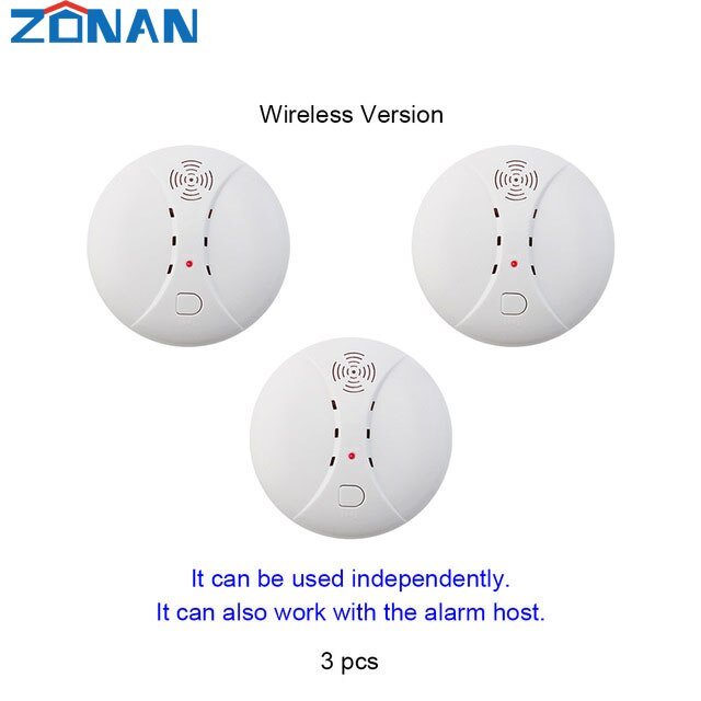 433mhz Wireless Smoke Detector Sensor Fire Alarm Home Security System Firefighters WiFi Independent Smoke Alarm Fire Protection: WX-S10-3PCS