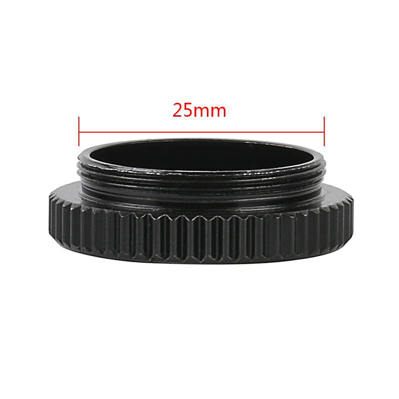 Adaptador de enfoque de lente ajustable para cámara, tipo de adaptador de montaje en C para microscopio estéreo Trinocular, 1x0,35x0,5 x: C Mount Ring
