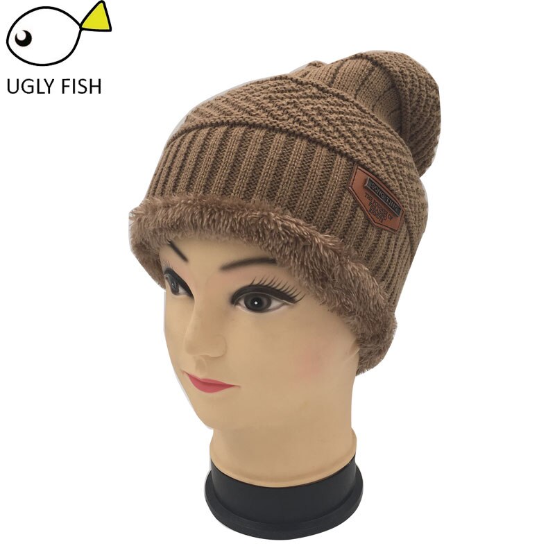 Nekwarmer wintermuts gebreide muts sjaal muts wintermutsen voor mannen gebreide muts heren muts gebreide muts skullies mutsen: Alleen kaki pet